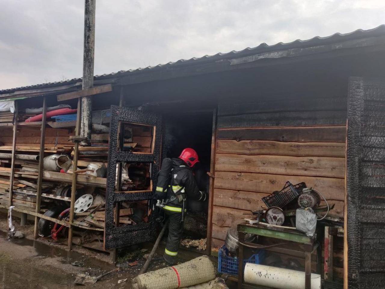 В Гродно горели два дома и гараж: к счастью, без пострадавших