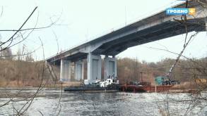 Отделку нижней части Румлёвского моста в Гродно завершат в мае