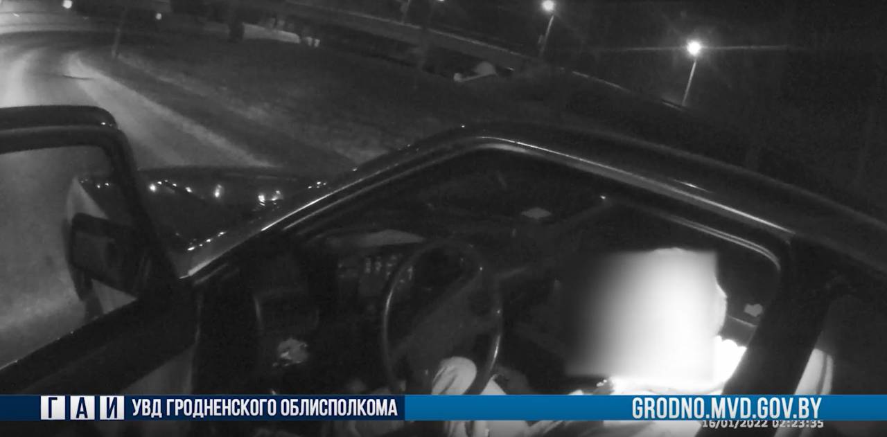 В Гродно очень пьяный водитель спровоцировал небольшую погоню
