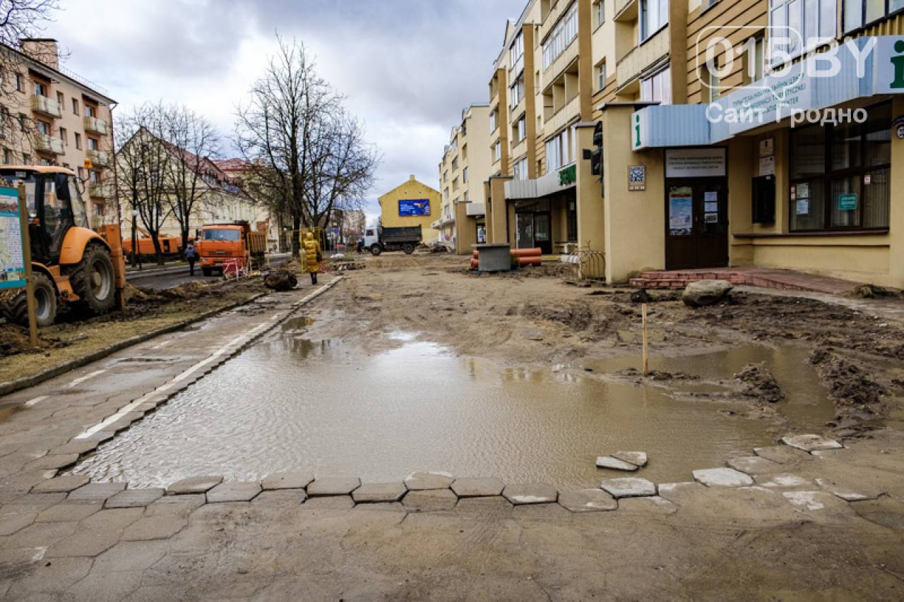 Очень активно взялись за ремонт: Посмотрите, как сейчас выглядит улица Ожешко в Гродно