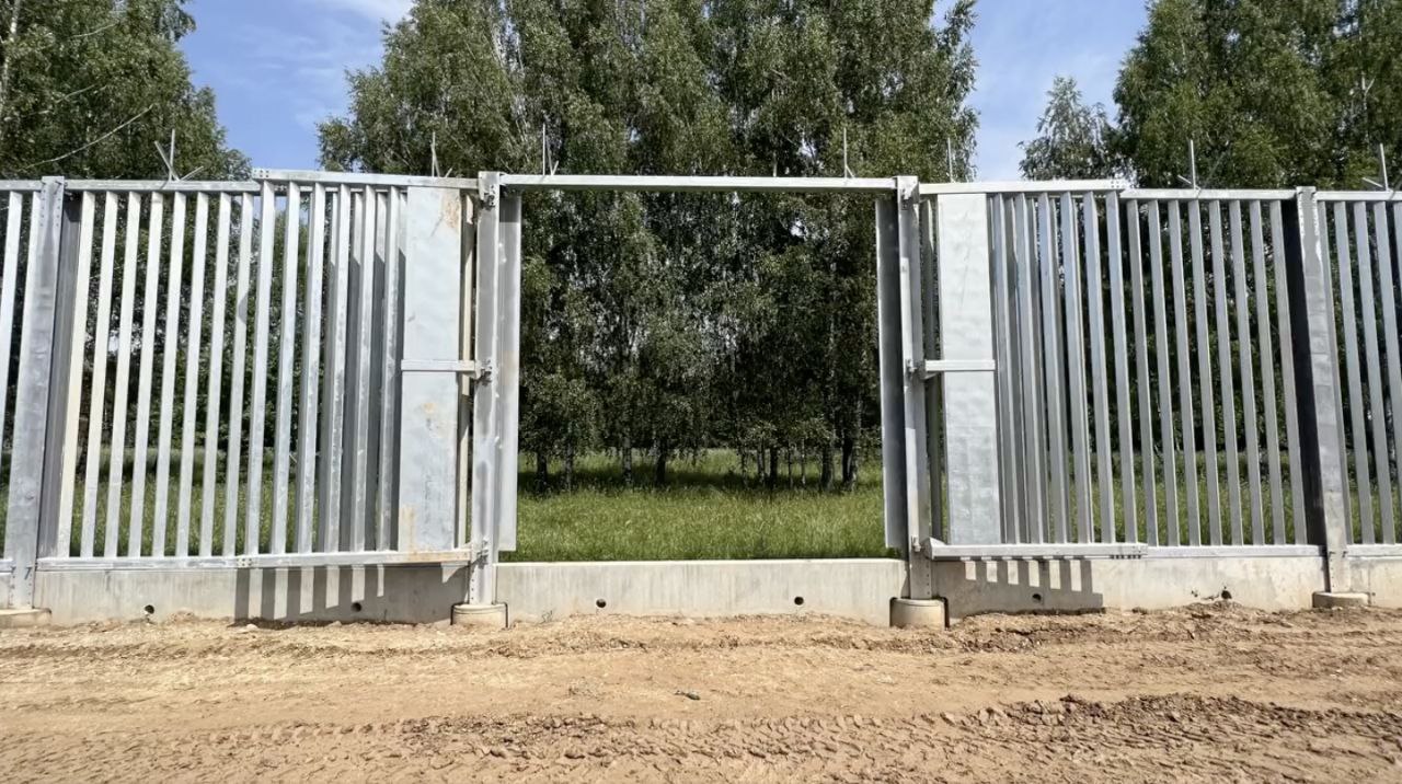 Мигранты уже с помощью лестниц штурмуют новый забор на границе с Польшей