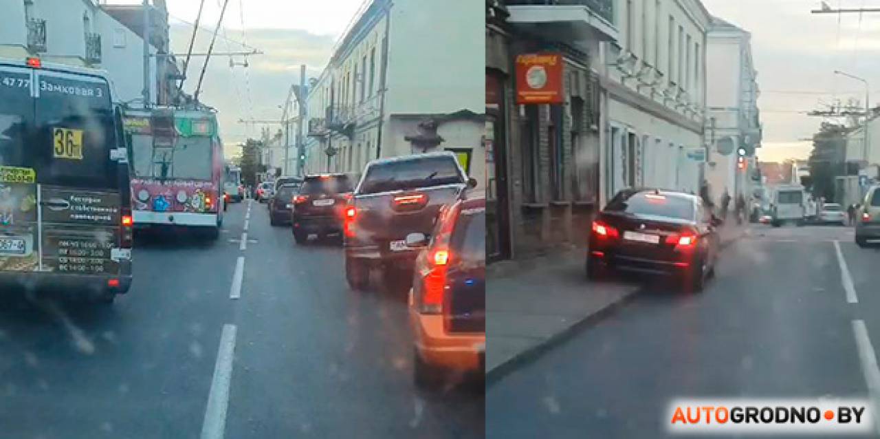 Гродненские водители показали белорусам мастер-класс по пропуску «скорой» на узких улицах с односторонним движением
