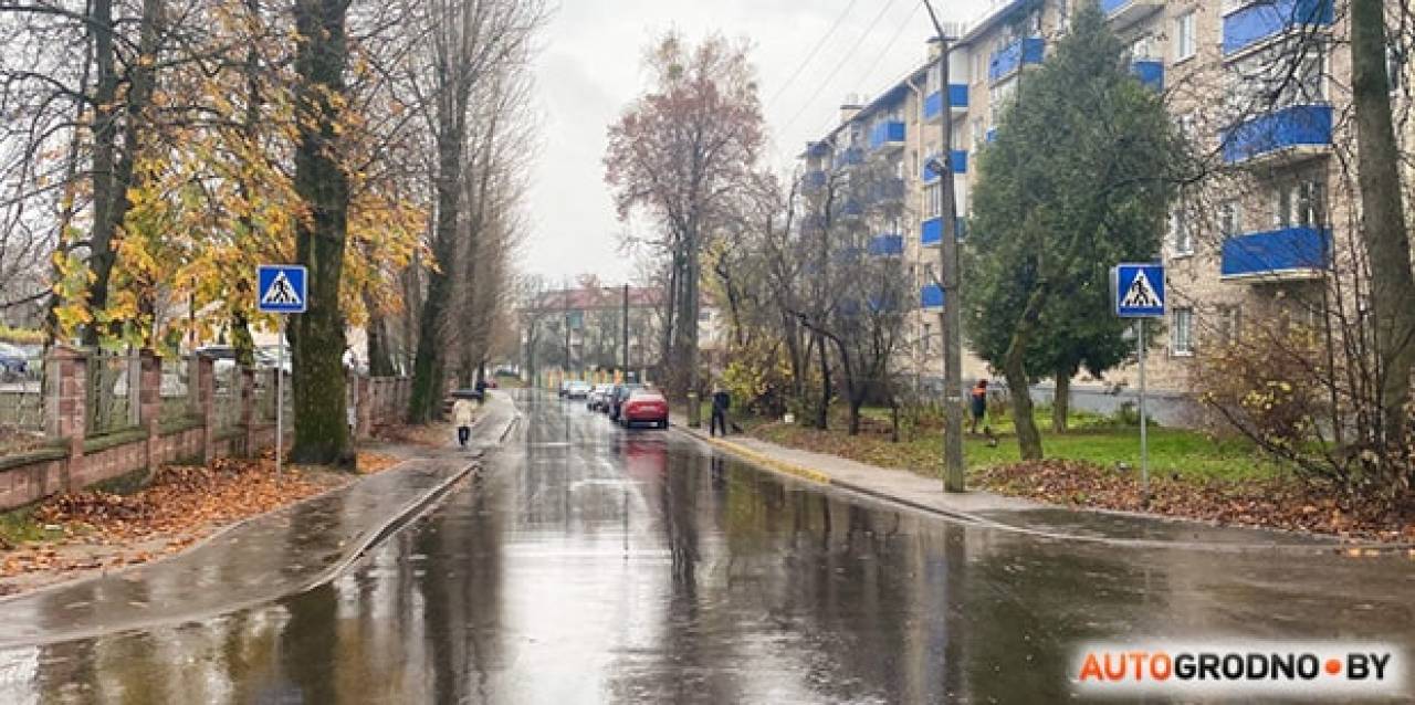 Переулок Доватора в Гродно не узнать: здесь полностью обновили асфальт