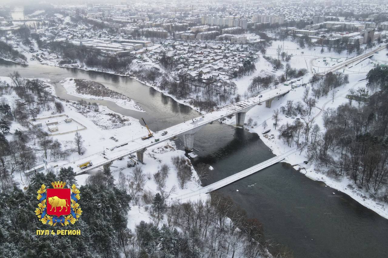 В январе собираются заменить опорные части Нового моста в Гродно