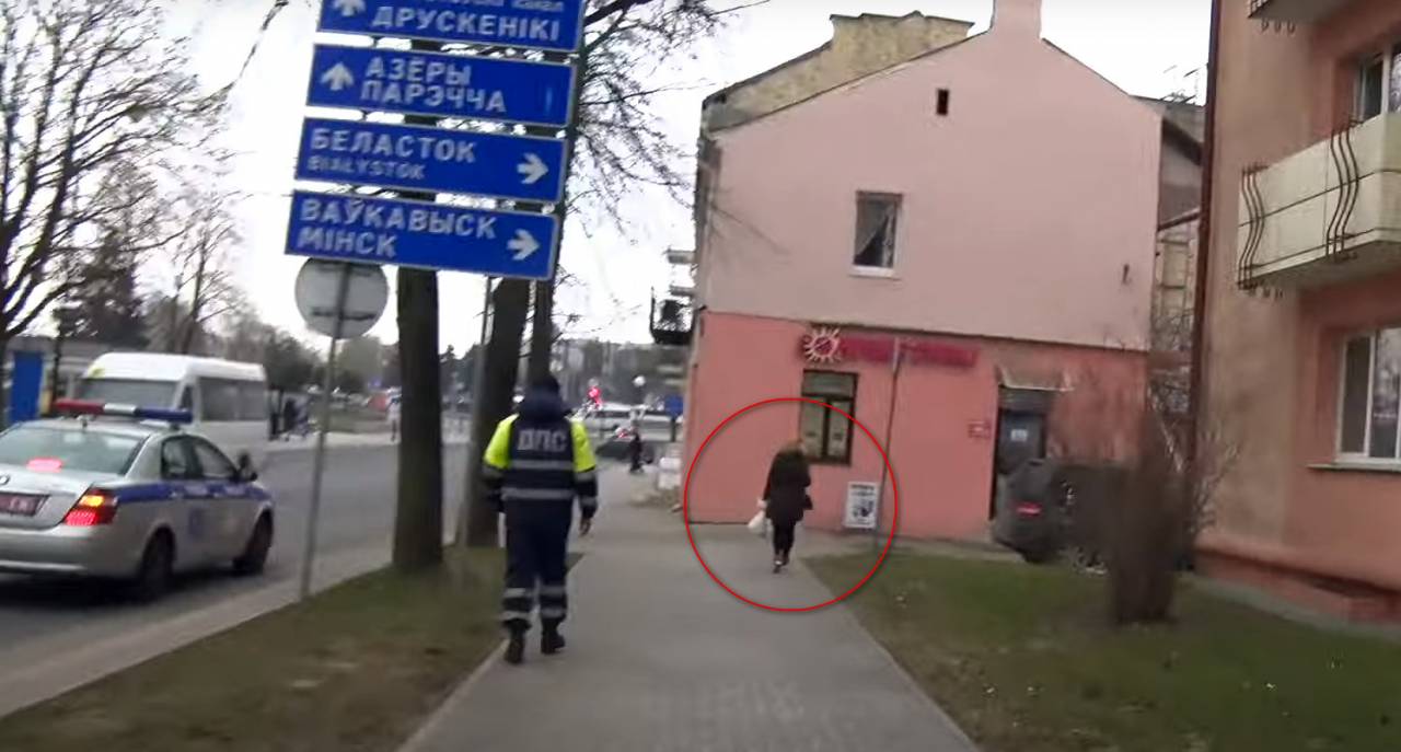 Рейд ГАИ в Гродно прямо во время съемок сюжета закончился погоней за женщиной-пешеходом