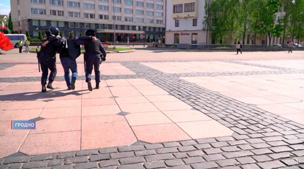 Журналисты СТВ запустили дрон в центре Гродно и показали, что было дальше