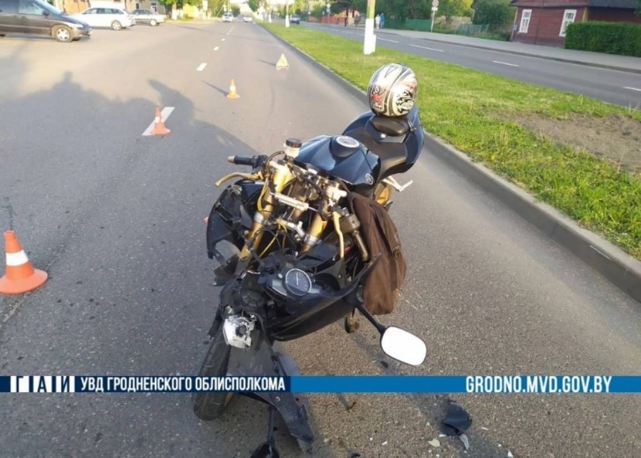 Два мотоциклиста в один день получили переломы в авариях под Гродно