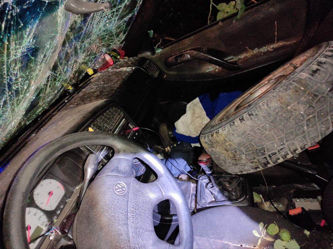 Колесо из багажника прилетело вперед: ночью под Свислочью произошло смертельное ДТП