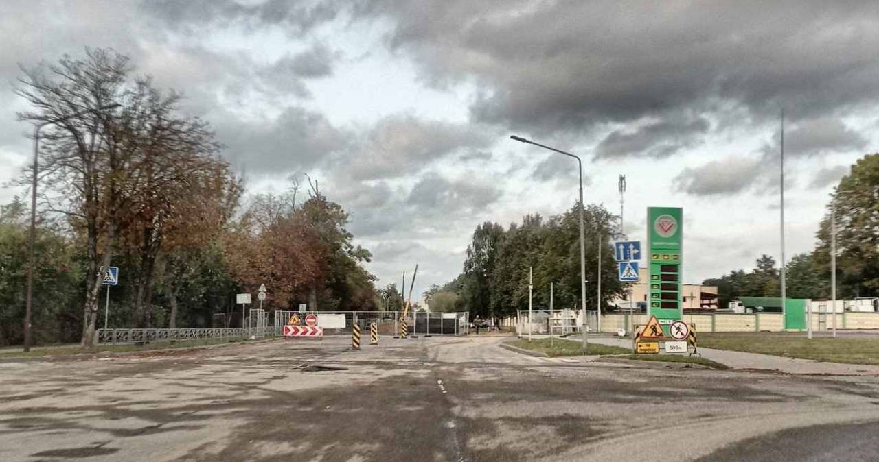Улица Репина в Гродно останется закрытой для движения еще как минимум месяц