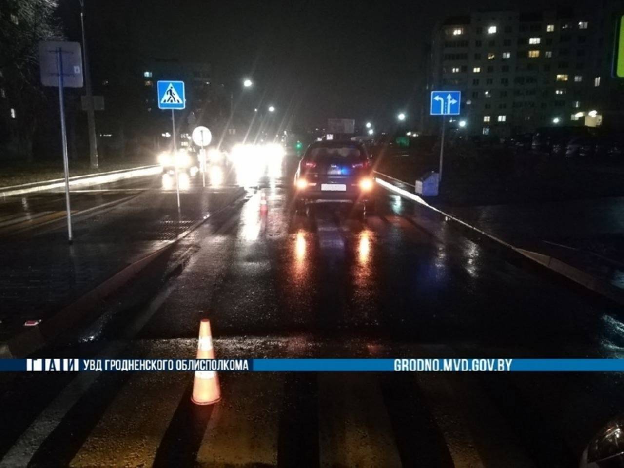 В Гродно на переходе, который реконструировали для безопасности пешеходов, сбили женщину