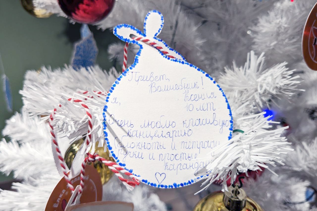 В магазинах OZ Гродно появились «Ёлки желаний» для исполнения новогодних мечт детей с онкологией