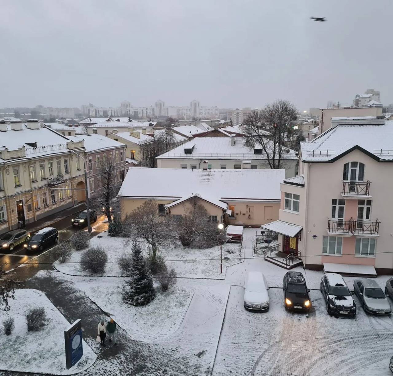 Снег и «пляски» температуры вокруг нуля: погода в Гродно на выходные