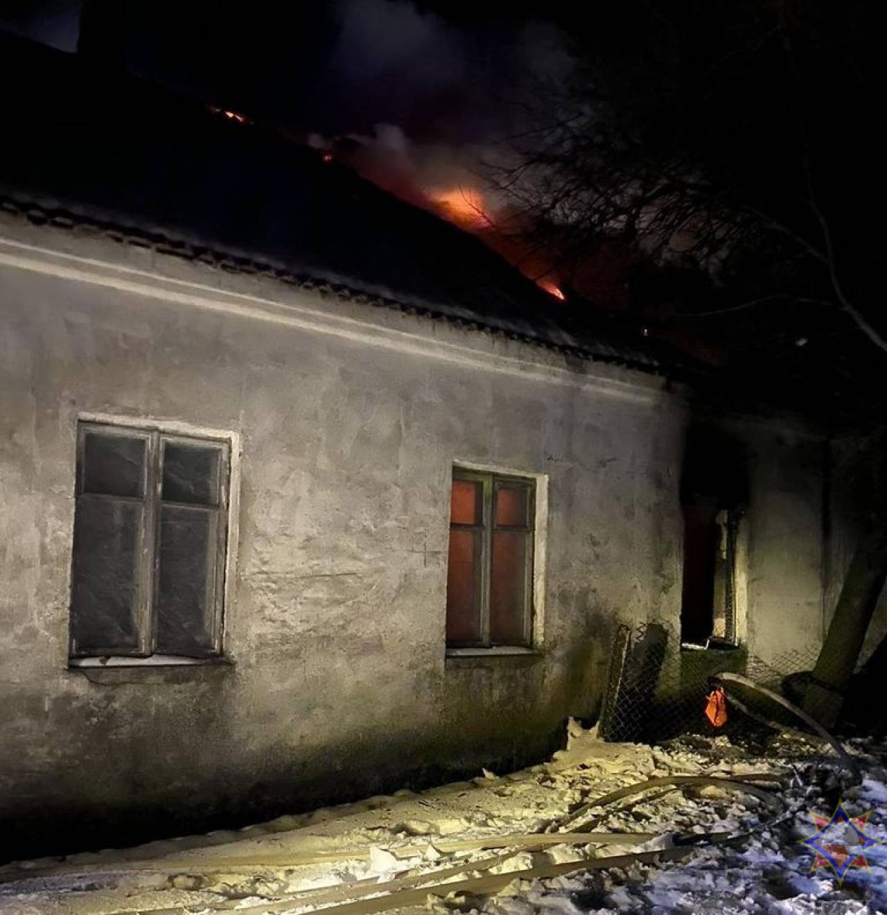 На пожаре под Гродно погиб человек, жизнь соседу спас сработавший АПИ