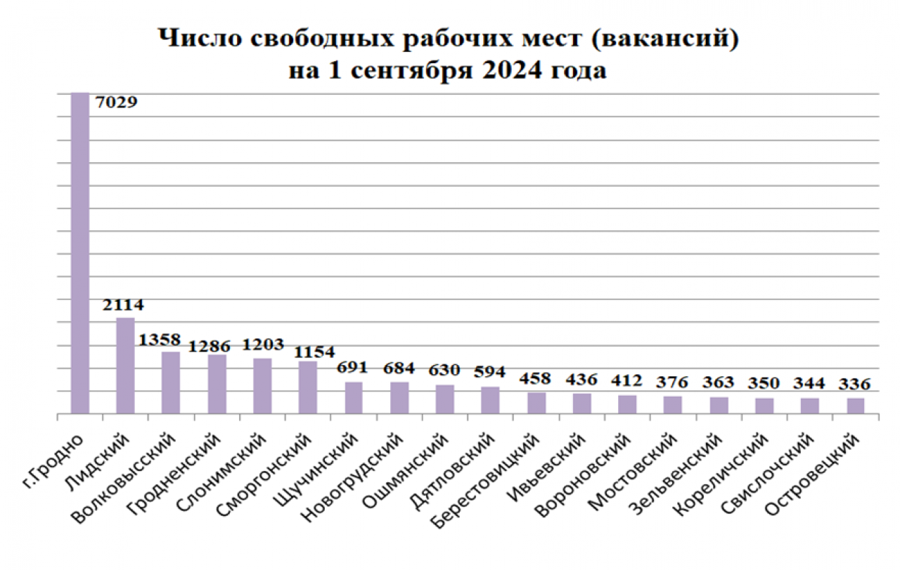 Сейчас официально всего 830 безработных: с начала года за помощью в поиске работы в центры занятости Гродненской области обратились более 16,7 тыс. человек