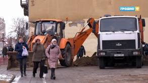 В Гродно ремонтируют улицы Мицкевича и Ожешко