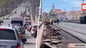 На дорогах Гродно кошмар: что происходит на улицах, когда закрытыми оказались сразу два моста