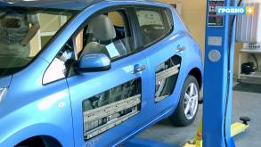 Разрезанный Nissan Leaf: в ГрГУ появился первый в стране обучающий стенд электромобиля