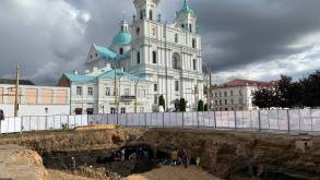 Археологические раскопки на месте будущей новостройки Семашко в центре Гродно завершены... всего за 8 дней