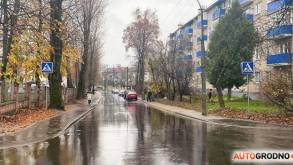 Переулок Доватора в Гродно не узнать: здесь полностью обновили асфальт