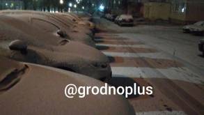 Первый снег в Гродно: синоптики предупреждают о гололедице