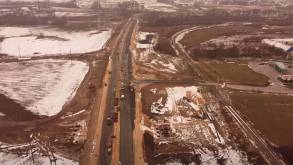 Участок от Заболоти до Озерского шоссе уже заасфальтирован: посмотрите, как строится участок большой кольцевой в Гродно