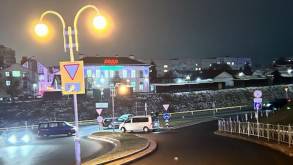 После смены организации движения на перекрестке Буденного - Маркса в Гродно первая авария случилась уже к вечеру