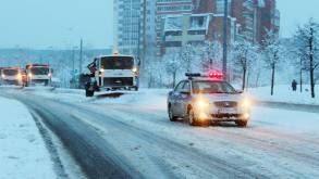 Итоги снегопада в Гродно и области в цифрах и отчетах ГАИ и спасателей