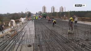 На выходных на Новом мосту приступают к третьему этапу бетонирования монолитной плиты, останется меньше половины