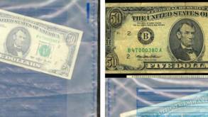 В Лиде парень принес в обменник 50 долларов, его не смутило даже то, что на ней был портрет Линкольна с подписью «Five dollars»