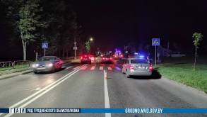 В Гродно поздно вечером на пешеходном переходе сбили пешехода: мужчина умер на месте