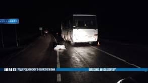 Под Мостами под колесами автобуса погиб пешеход