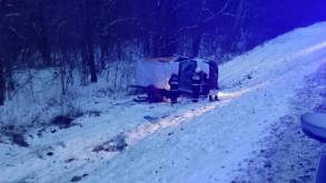 Смертельная авария под Волковыском: машина вылетела с дороги на закруглении трассы и перевернулась