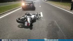 В полночь в Гродно разбился мотоциклист — протаранил попутную BMW