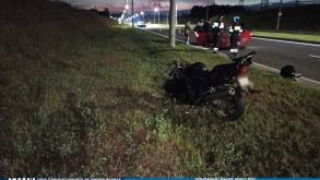 В Гродно у Восточного моста водитель BMW ударил попутный мотоцикл: у молодого человека оторвало ногу