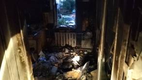 В Гродно на Вишневце горела квартира: работниками МЧС спасен человек, 9 эвакуированы