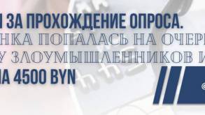 В Лиде женщина клюнула на обещание 1000 рублей за пройденный интернет-опрос: потеряла 4500 со своей карточки