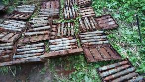 В поле под Лидой нашли снаряд, а в лесу у Волковыска целый схрон боеприпасов в 18 ящиках